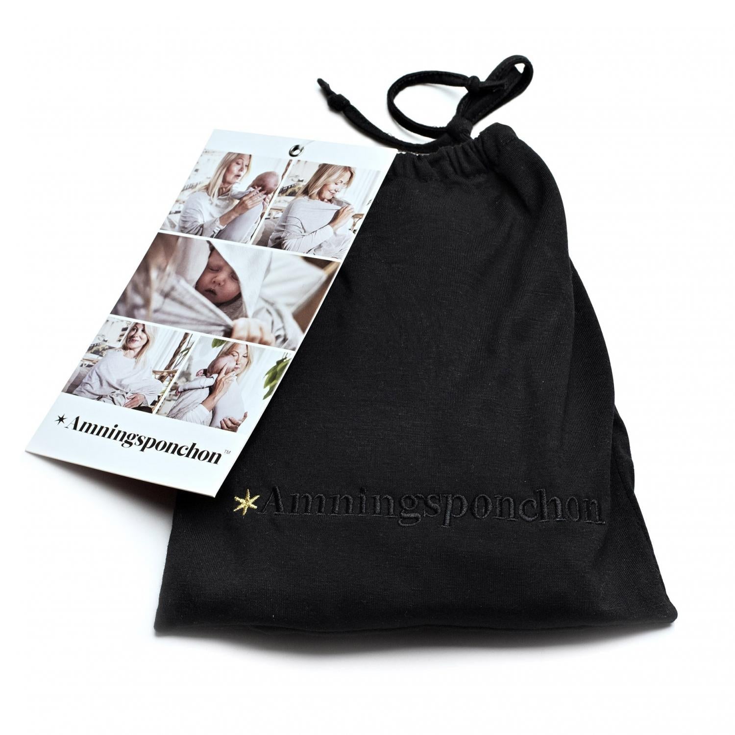 Amningsponcho - Svart