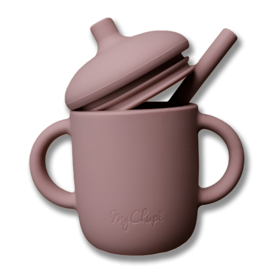 Silikonmugg barn (sippy cup) - Rosa (Flamingo)