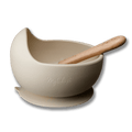 Silikonskål barn (silicone bowl) - Ljus (Nude)