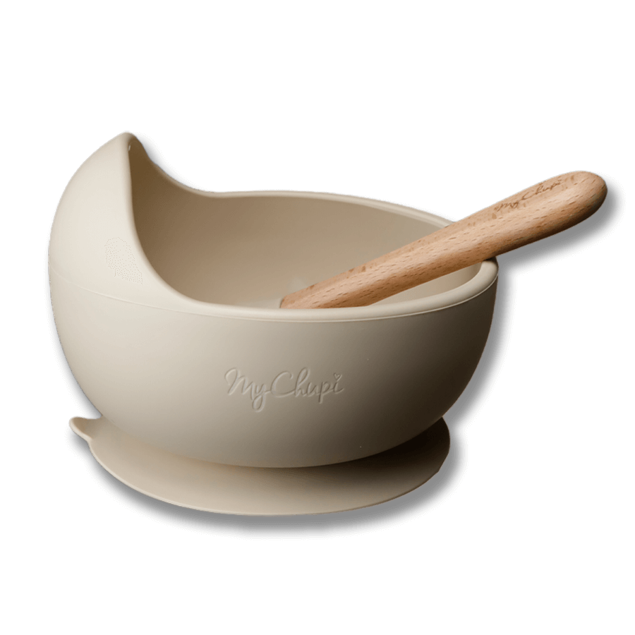 Silikonskål barn (silicone bowl) - Ljus (Nude)
