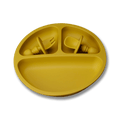 Barntallrik i silikon - Gul (Mustard)