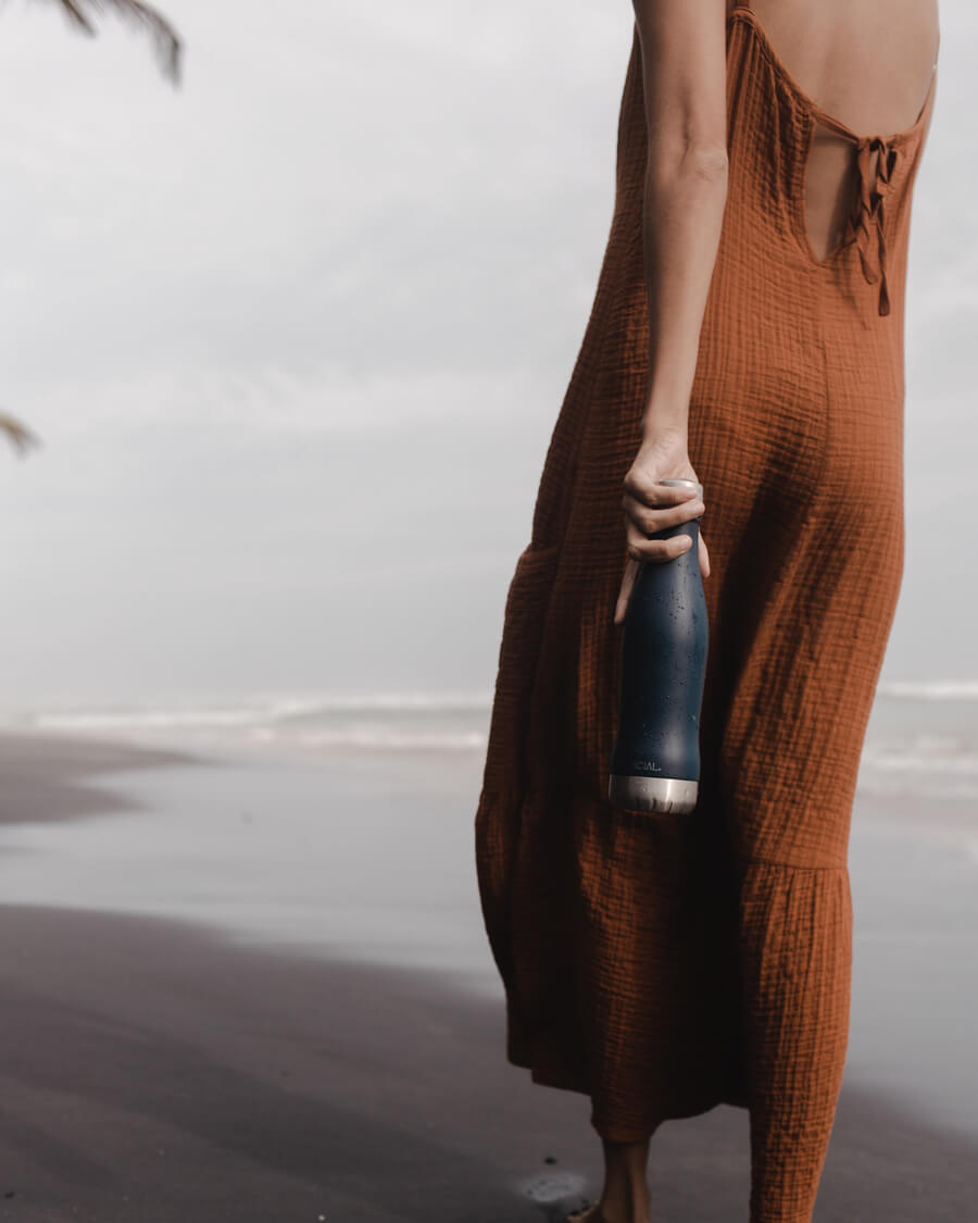 Hållbar vattenflaska - Matte Navy 400ml