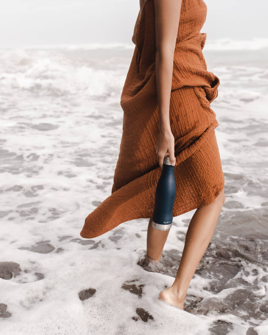 Hållbar vattenflaska - Matte Navy 400ml