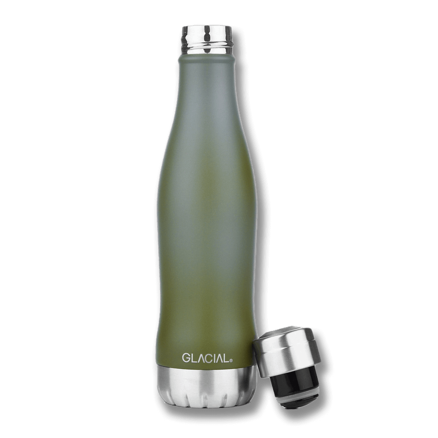 Hållbar vattenflaska - Matte Forest Green 400ml