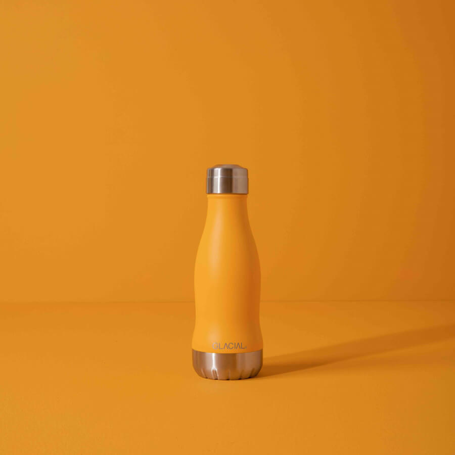 Glacial | Hållbar vattenflaska - Matte Yellow 280ml