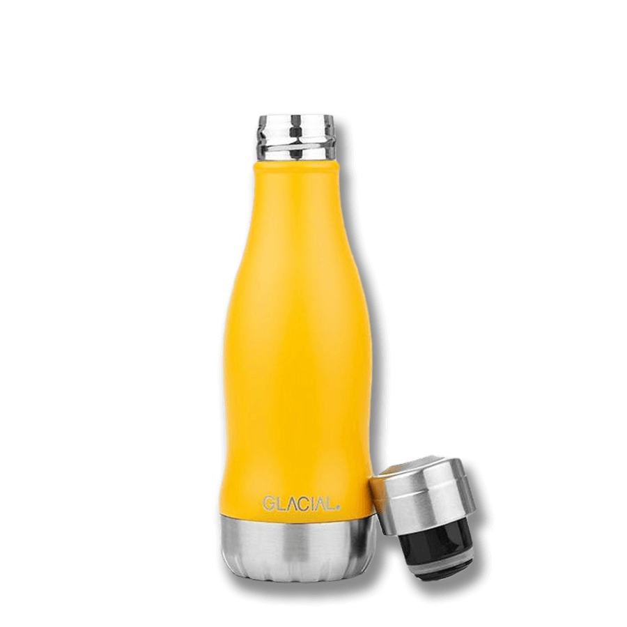 Glacial | Hållbar vattenflaska - Matte Yellow 280ml