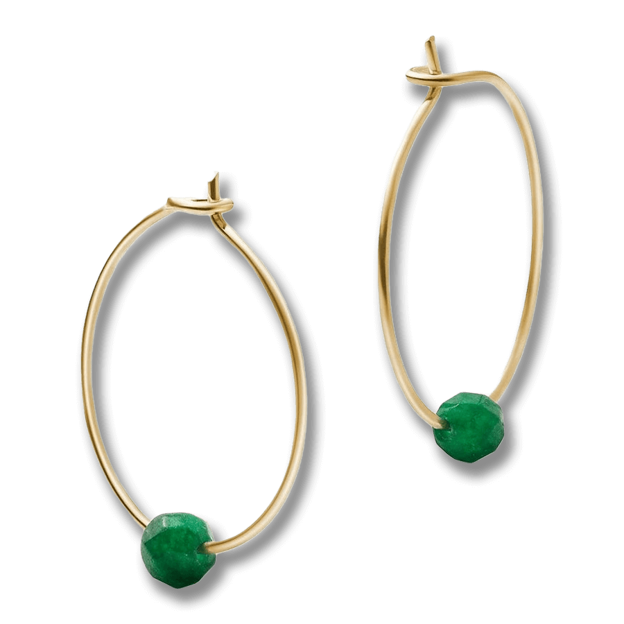 Jukserei Birthstone Hoops örhängen - Maj