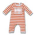 Jumpsuit baby "Just done 9 months inside" - Orange