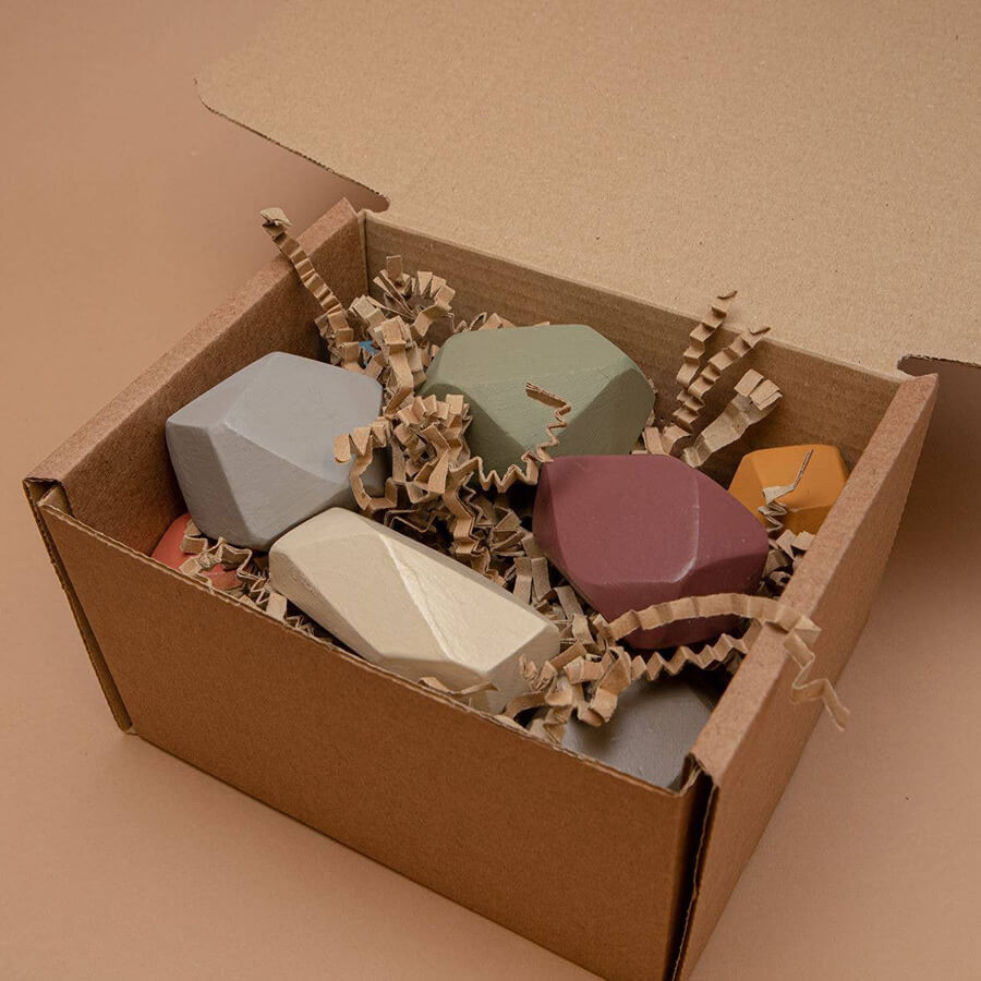 Stapelklossar i trä