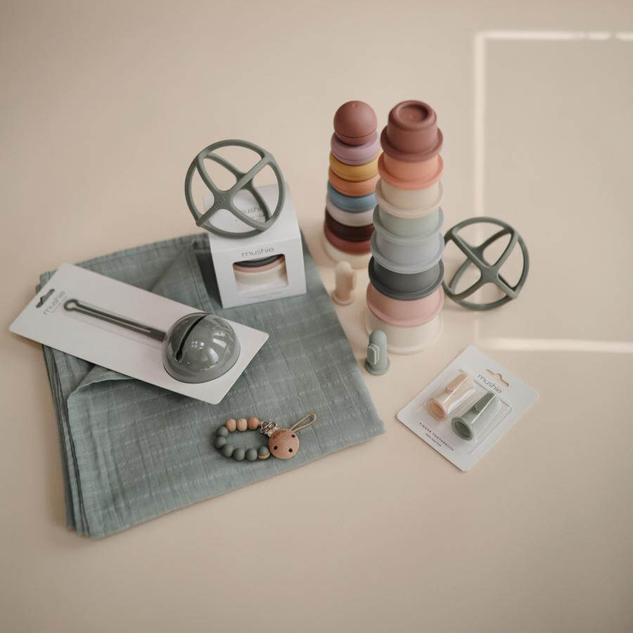 Mushie stapelleksak - Muggar