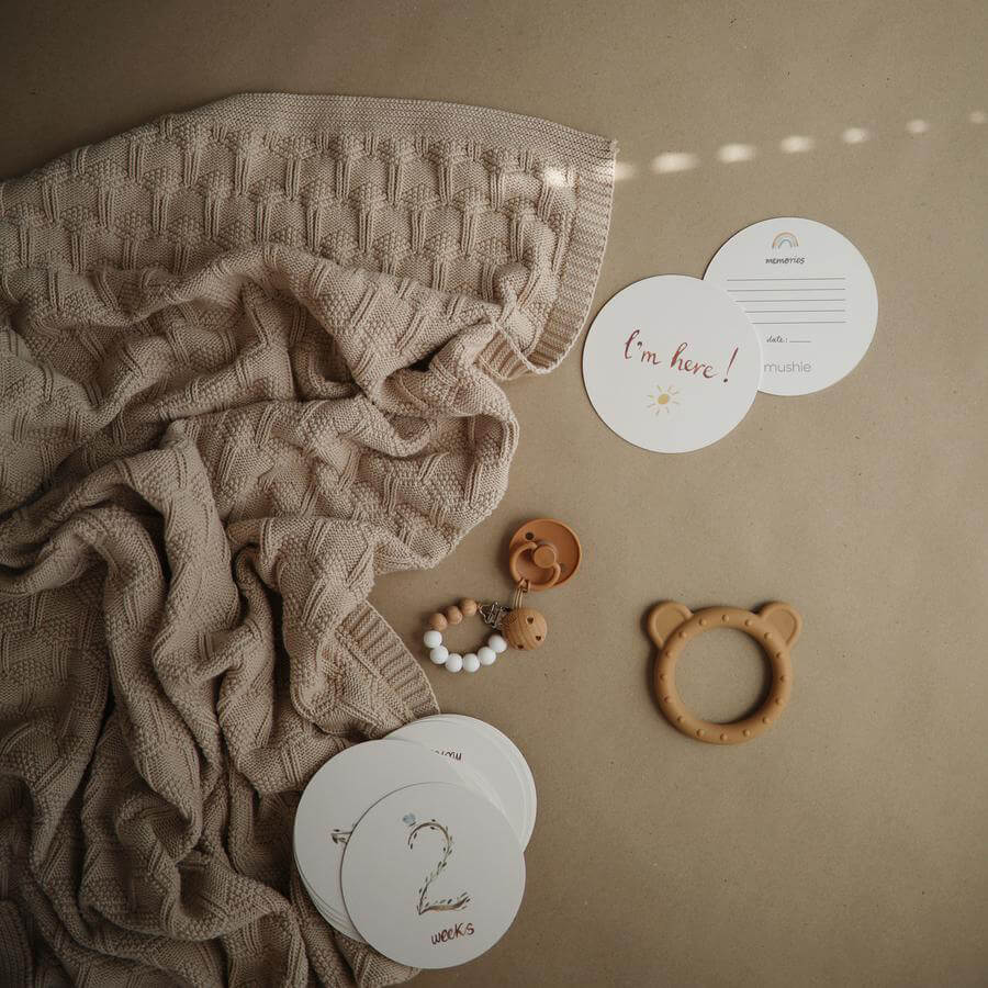 Bitring i silikon för baby - Björn Mushie