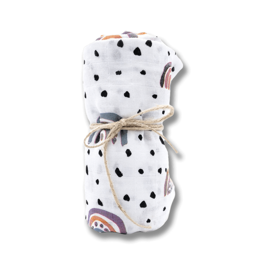 Muslinfilt av ekologisk bomull - Regnbåge