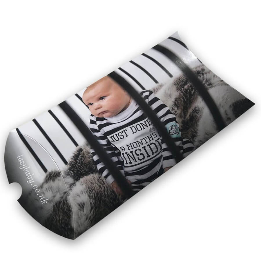 Jumpsuit baby "Just done 9 months inside" - Svart