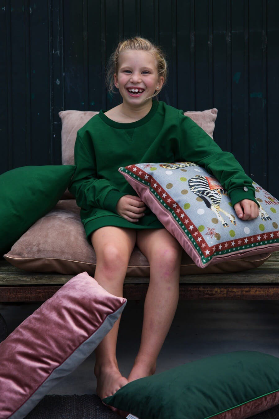 Prydnadskudde - Circus Zebra