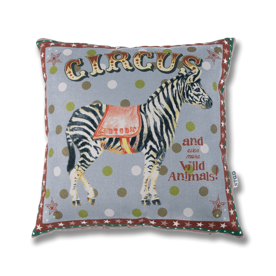 Prydnadskudde - Circus Zebra