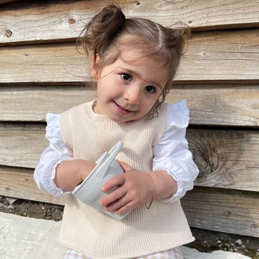 Snack kopp i silikon (snack cup) - Old rose