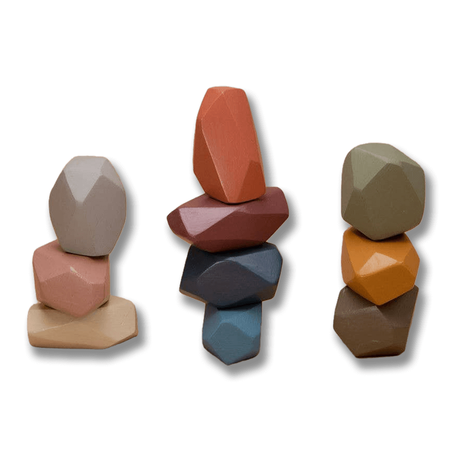 Stapelklossar i trä