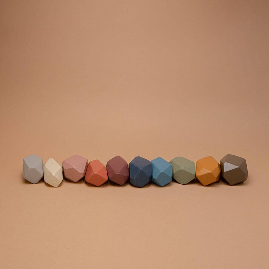 Stapelklossar i trä