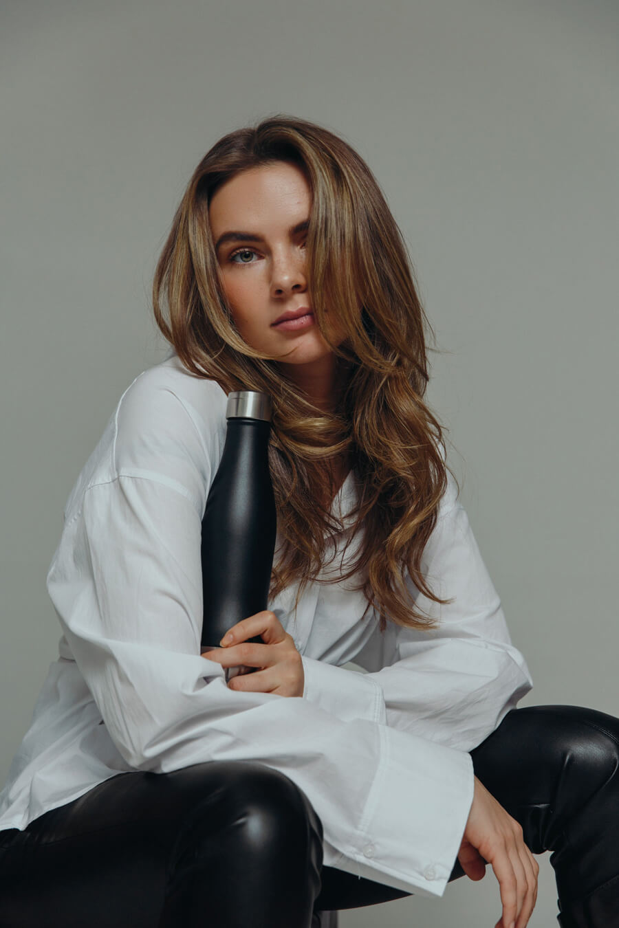 Hållbar vattenflaska - Matte Black 400ml