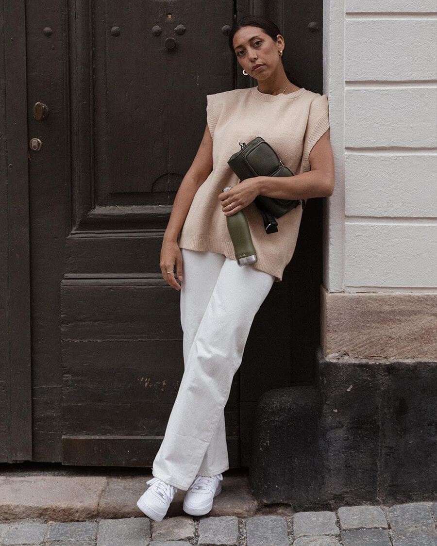 Hållbar vattenflaska - Matte Forest Green 400ml