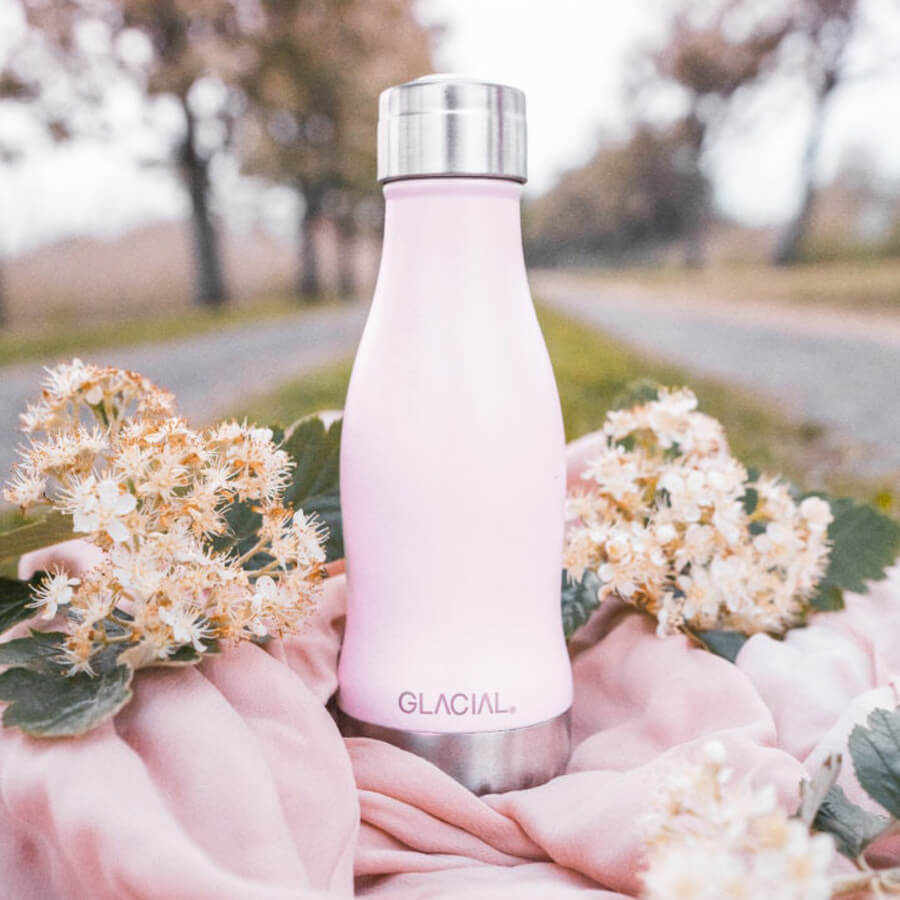Hållbar vattenflaska - Matte Pink Powder 280ml