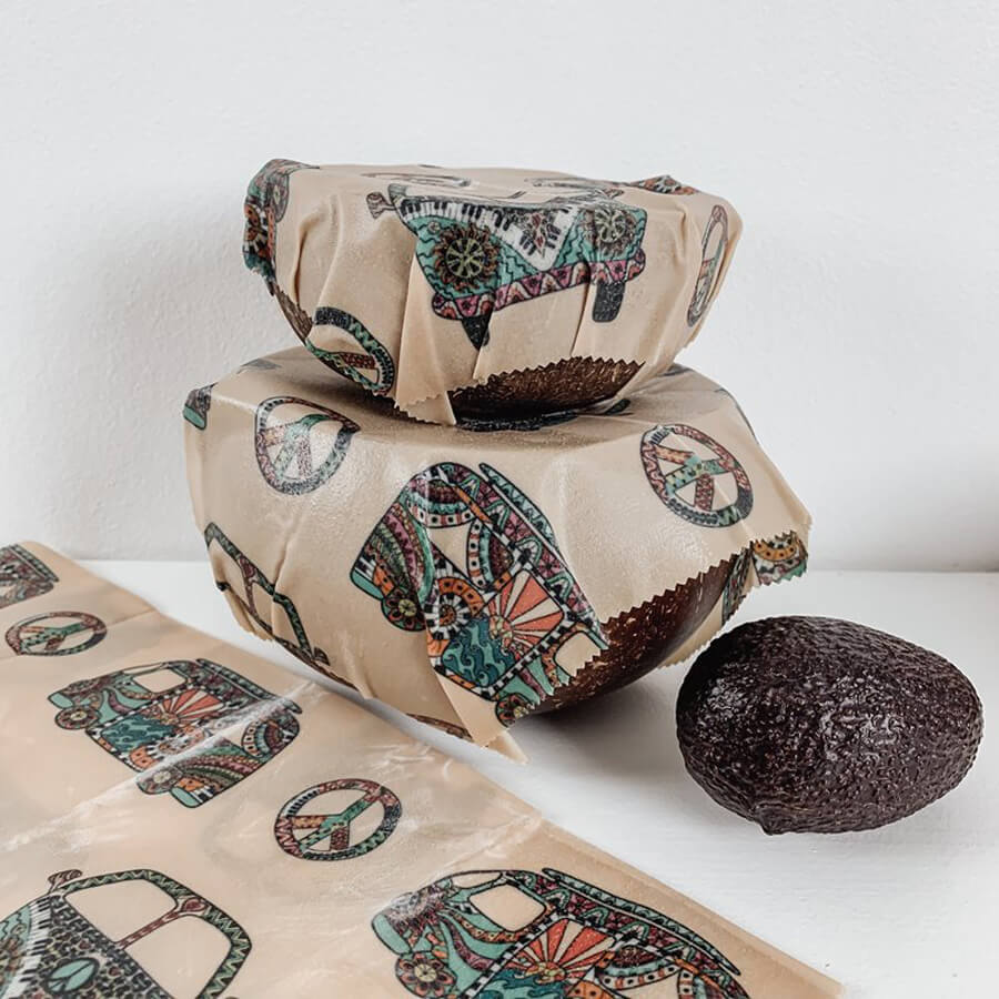 3-pack Vegan Food Wraps - Hippie Life