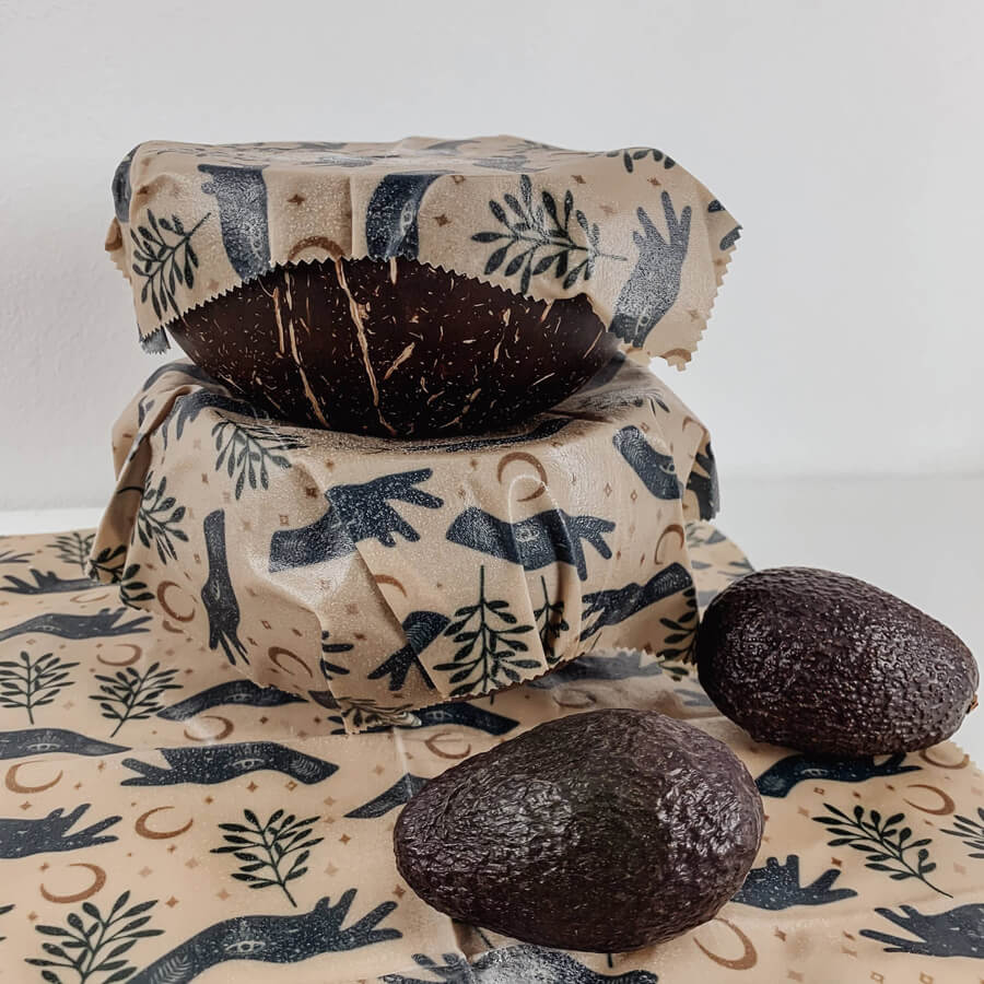 3-pack Vegan Food Wraps - Sacred Herbs