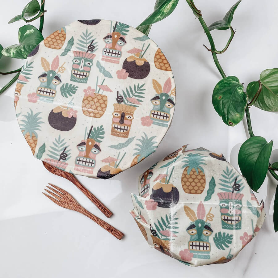 3-pack Vegan Food Wraps - Tiki Tiki