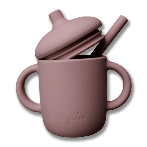 Silikonmugg barn (sippy cup) - Rosa (Flamingo)