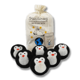 Ekologiska handgjorda torkbollar - Pingvin
