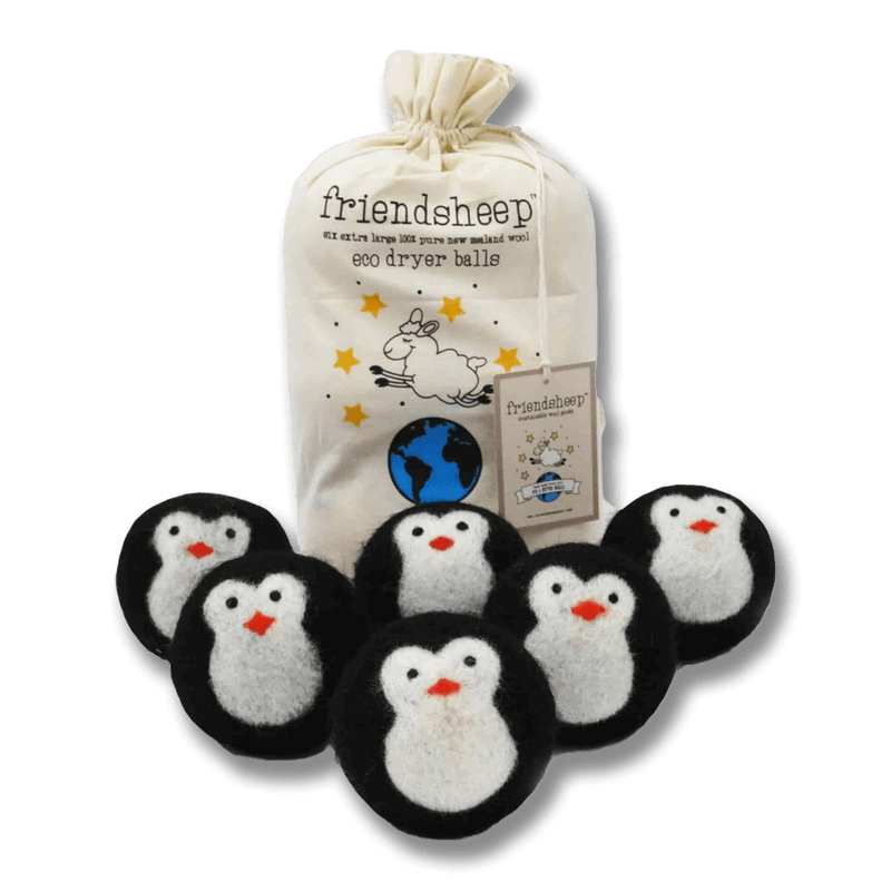 Ekologiska handgjorda torkbollar - Pingvin